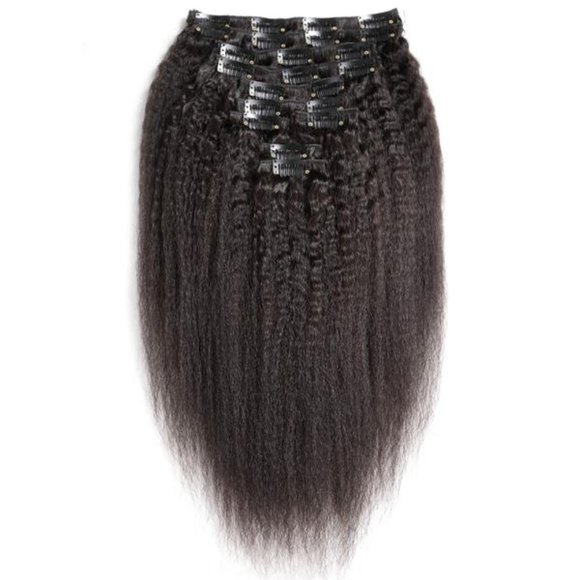 Virgin Brazilian Kinky Straight Clip-Ins